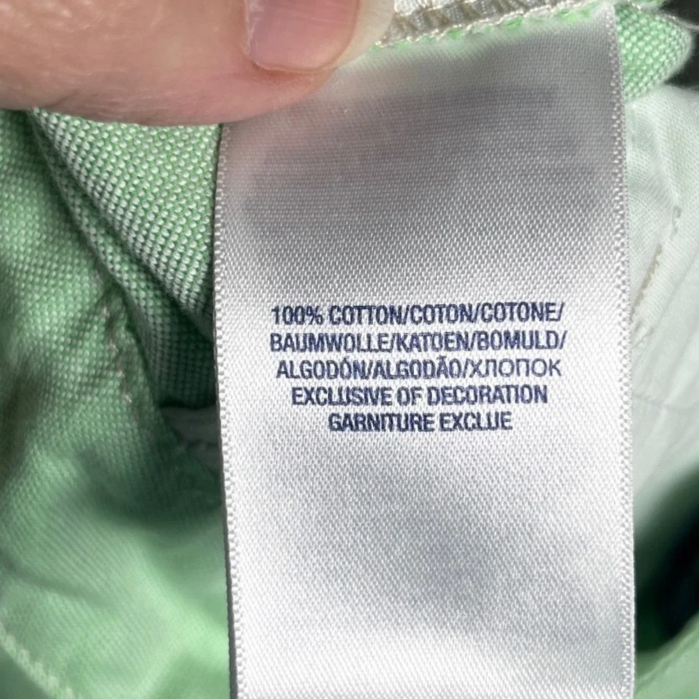 Boys Mint Green Oxford Pants Straight‎ Leg Polo Ralph Lauren 14